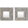 Meenakshi MNH-001 Mirrors in Grey, Set of 2 by Surya