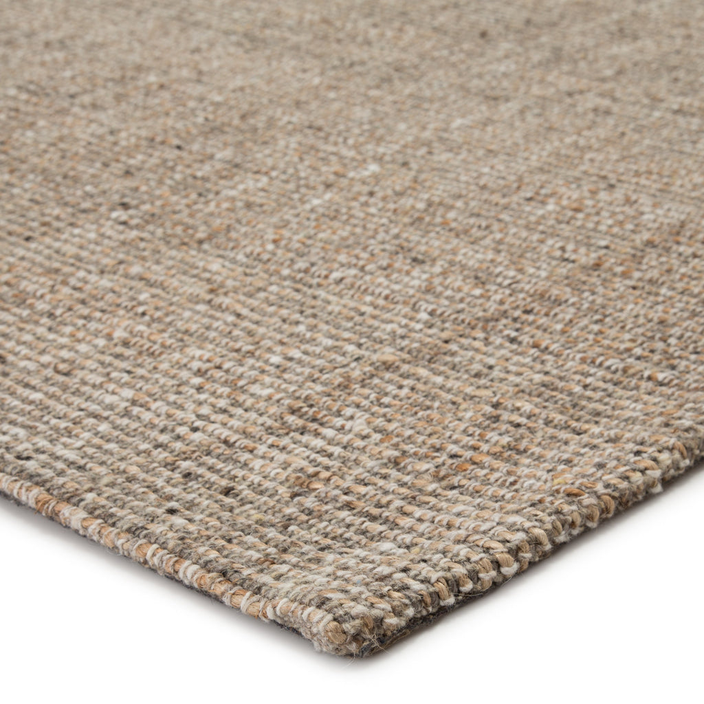 Sutton Natural Solid Tan/ Black Rug by Jaipur Living