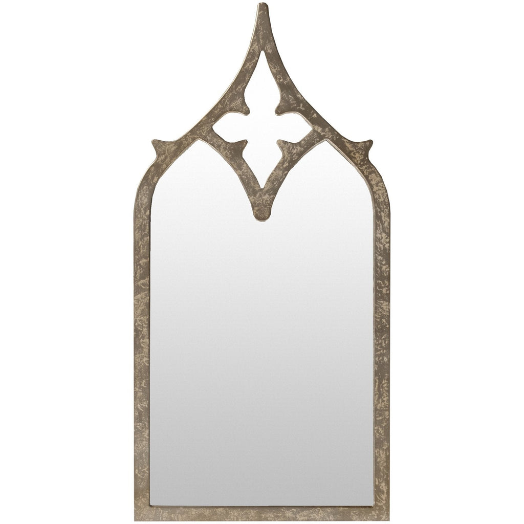 Serenade MRR-1004 Arch/Crowned Top Mirror in Grey by Surya