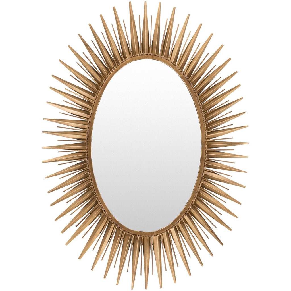 Nihal MRR-1014 Sunburst Mirror in Gold by Surya