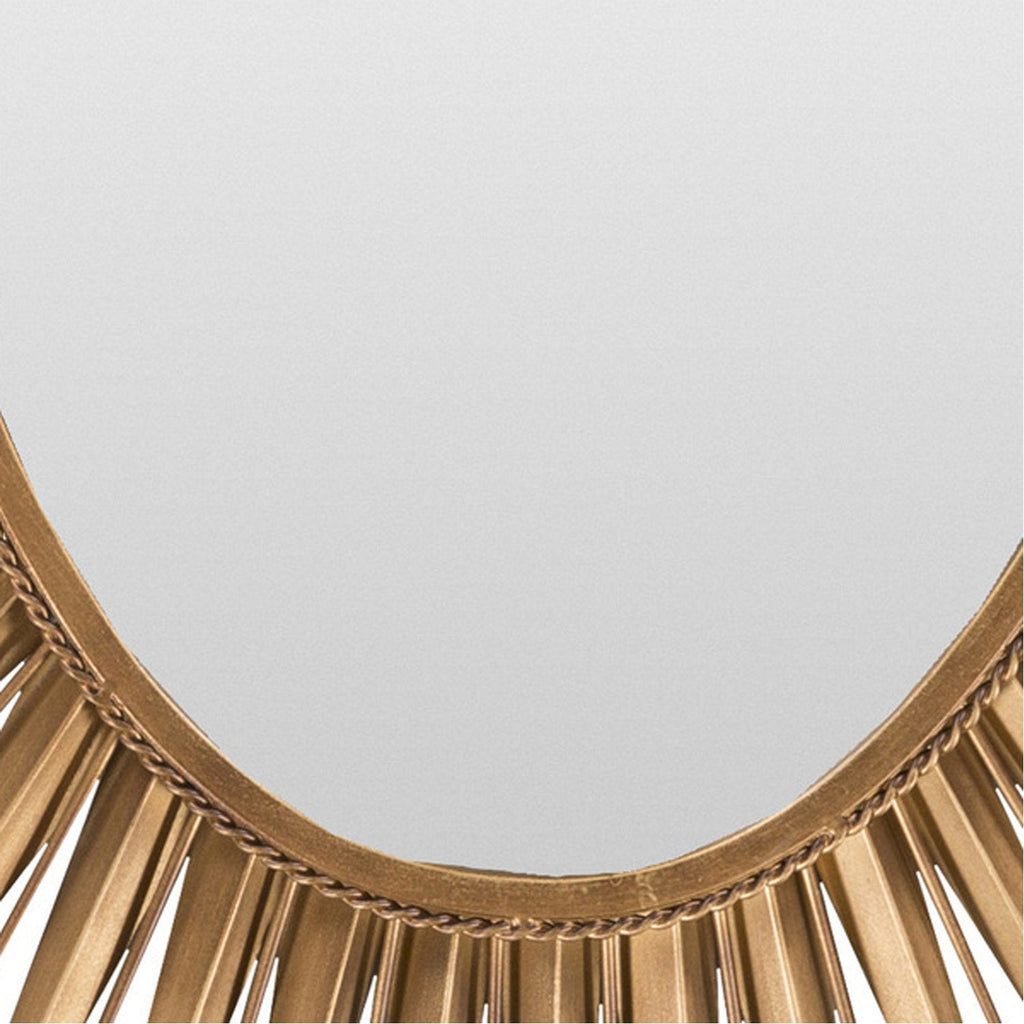 Nihal MRR-1014 Sunburst Mirror in Gold by Surya