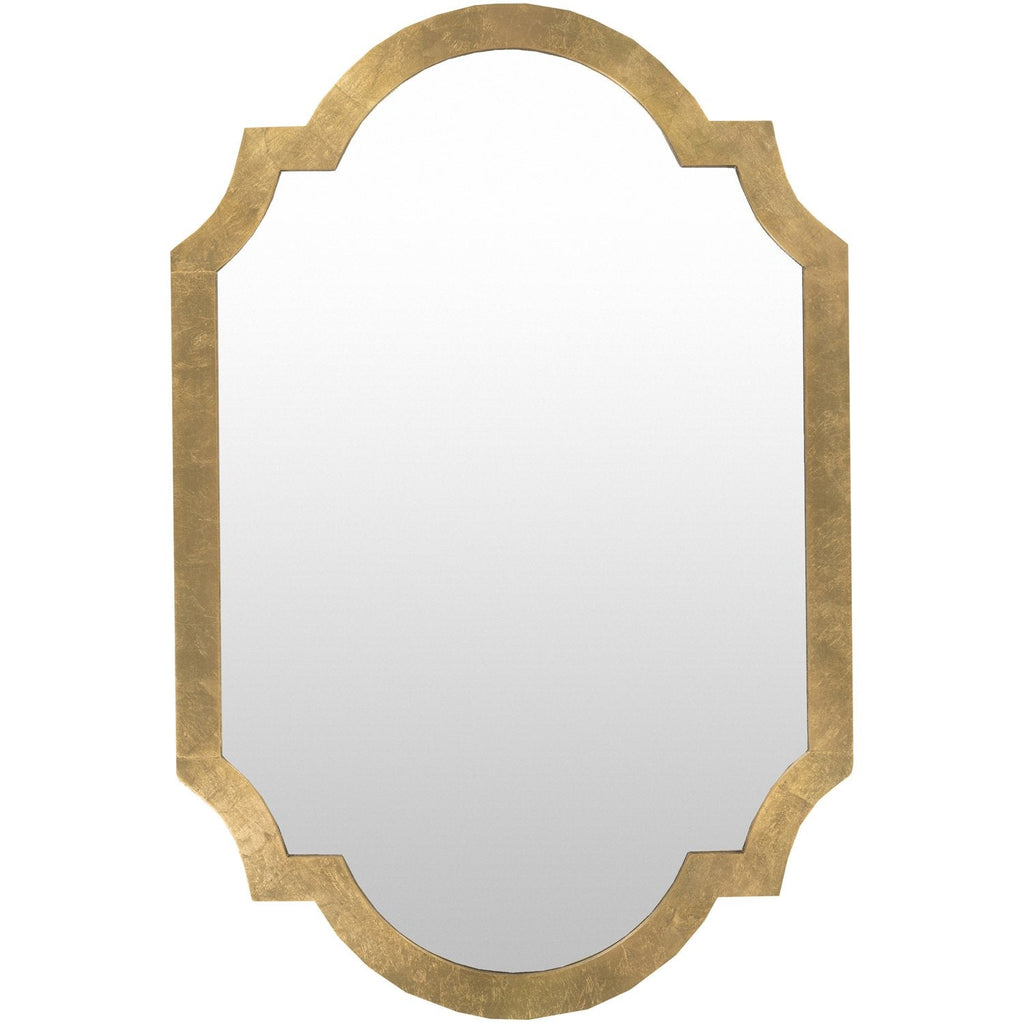 Norway MRR-1020 Arch/Crowned Top Mirror in Gold by Surya