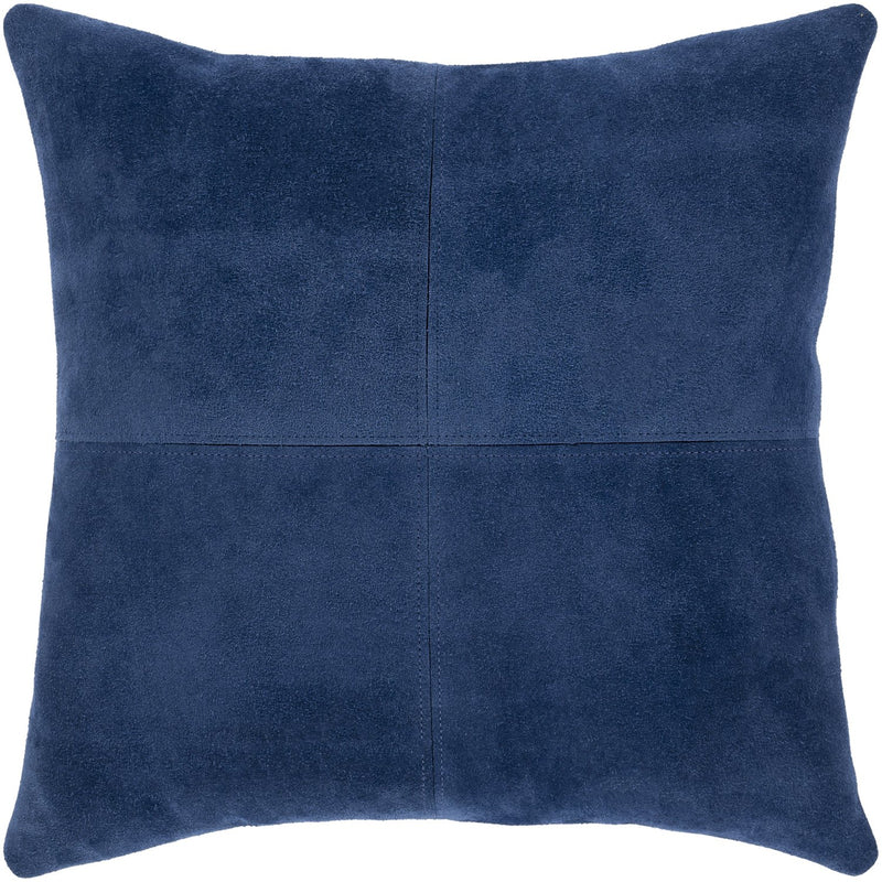 Manitou MTU-001 Suede Pillow in Dark Blue by Surya