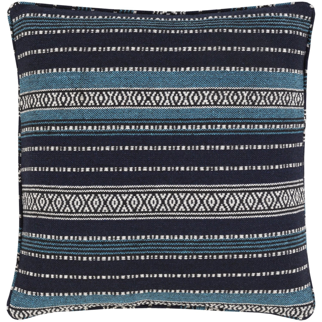 Maya MYP-002 Woven Pillow in Navy & Sky Blue by Surya