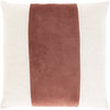 Moza MZA-005 Velvet Pillow in Dark Brown & Ivory by Surya