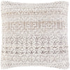 Nobility NBI-007 Hand Knotted Pillow in Beige & Ivory by Surya