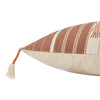 Lipila Hand-Loomed Tribal Pillow in Mauve & Cream