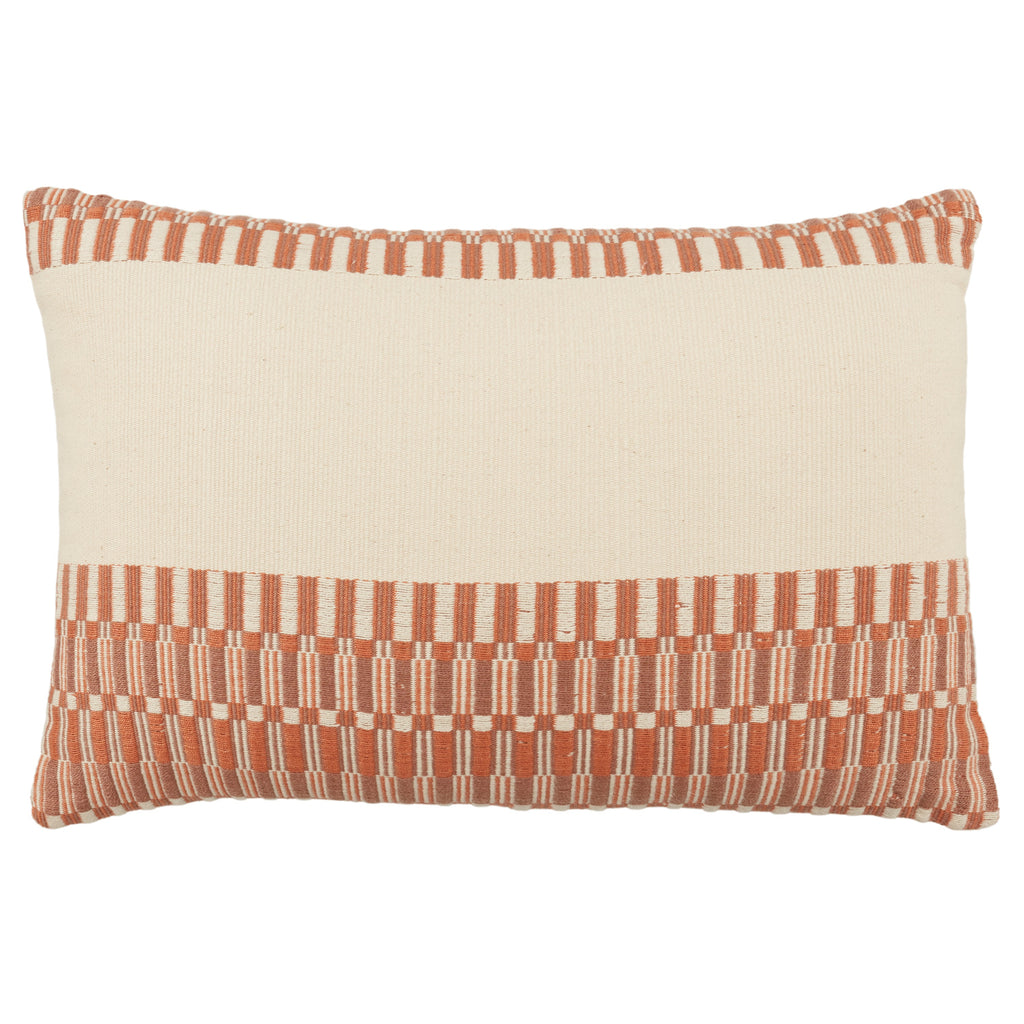 Nagaland Pillow Letsami Terracotta & Ivory Pillow 1