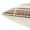 Nagaland Pillow Rengma Sky Blue & Coral Pillow 3