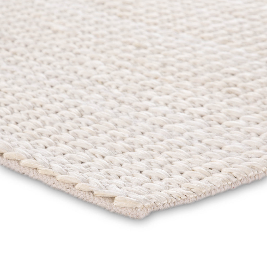 calista solid rug in white swan design by jaipur 2