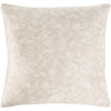 Collins OIS-001 Velvet Square Pillow in Khaki & Cream by Surya