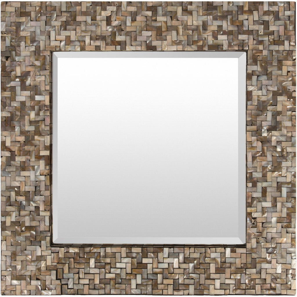 Overton OVE-3300 Square Mirror in Bronze by Surya