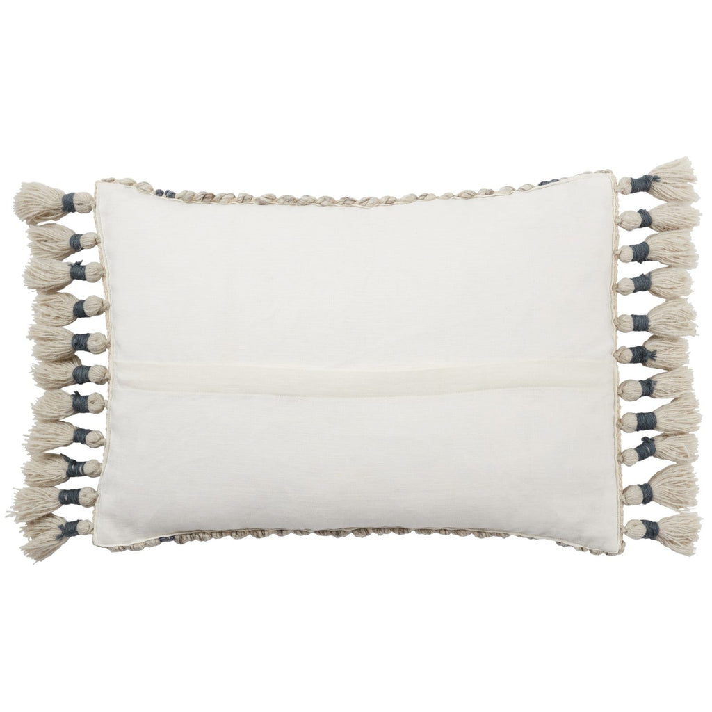 Perlah Celie Light Gray & Navy Pillow 2