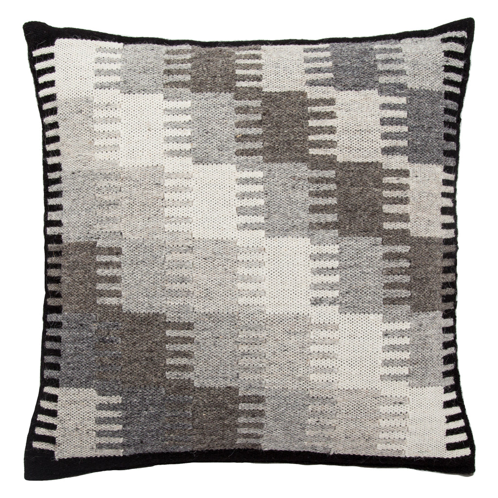 Terzan Pillow in Turtledove & Bungee Cord design by Jaipur Living