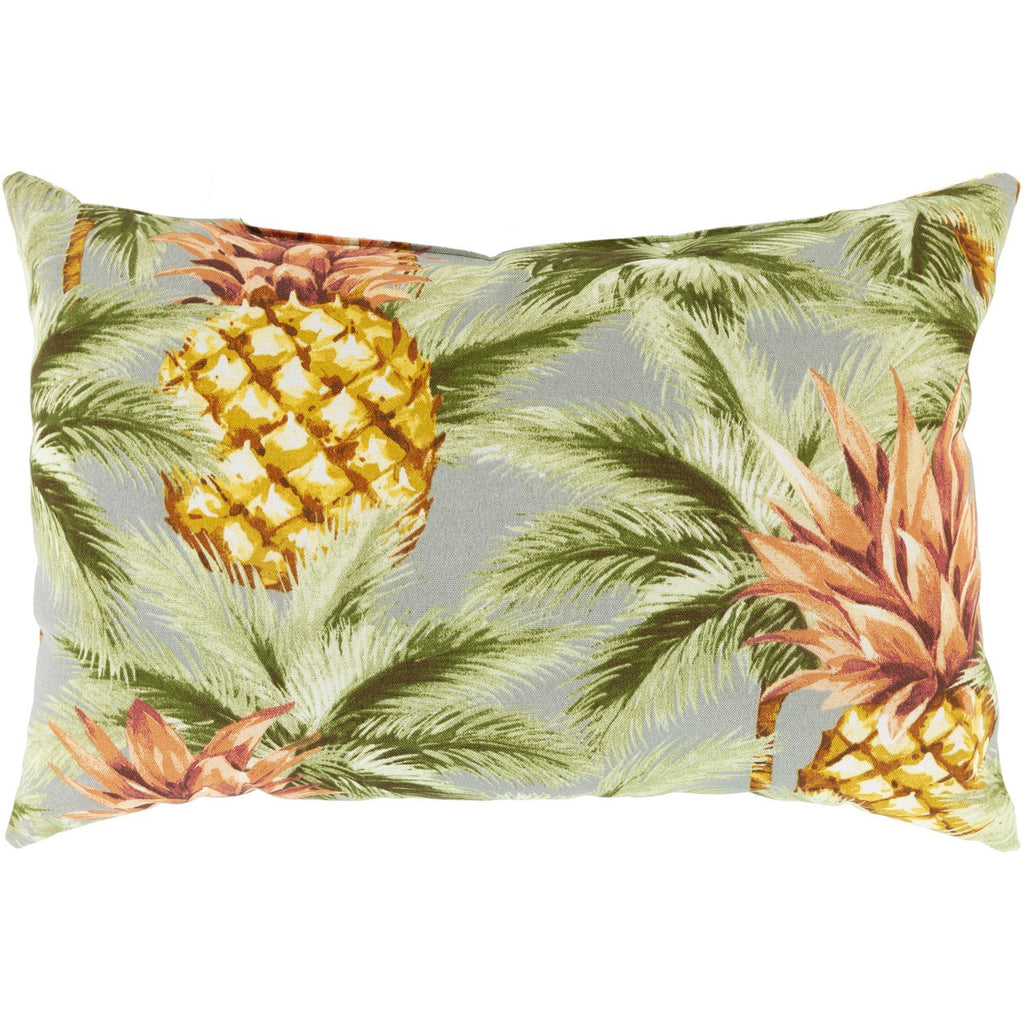 Pina PNA-001 Woven Pillow in Mint & Bright Yellow by Surya
