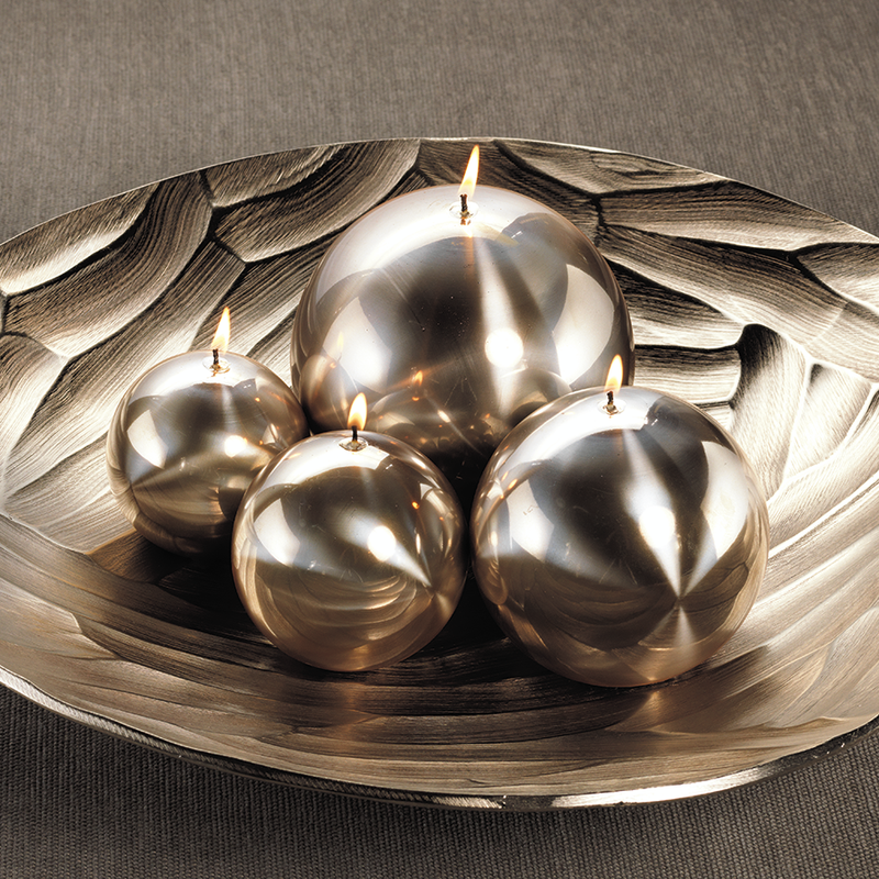 titanium ball candle gold in various sizes 3