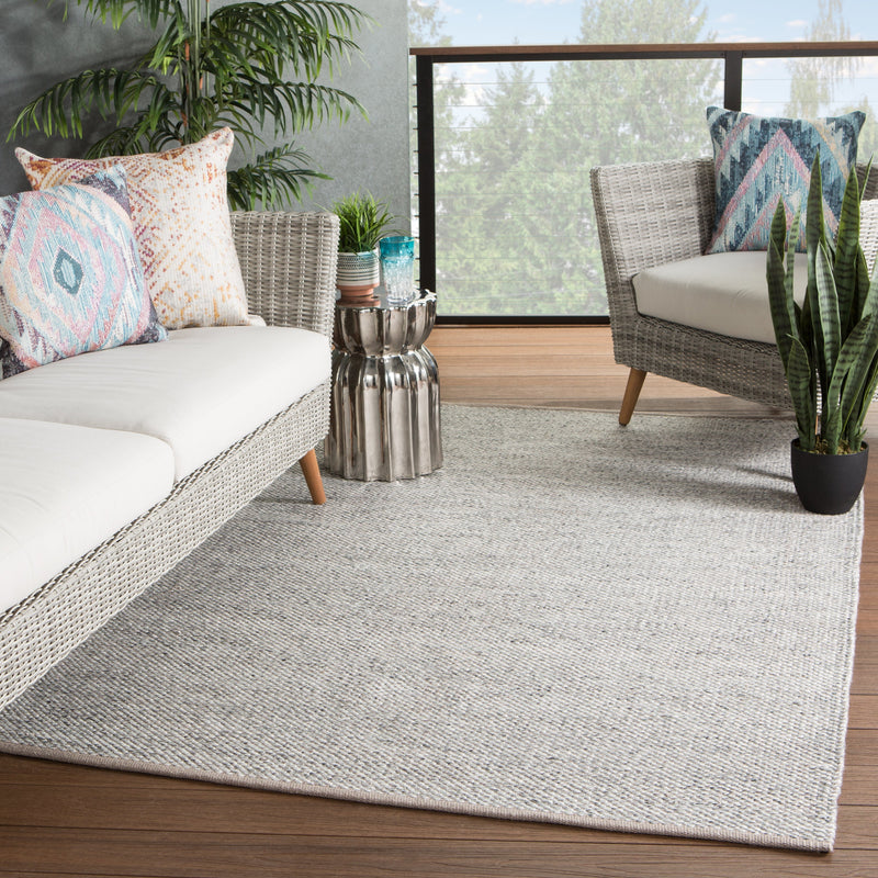 Lamanda Indoor/ Outdoor Solid Taupe/ Gray Rug by Jaipur Living