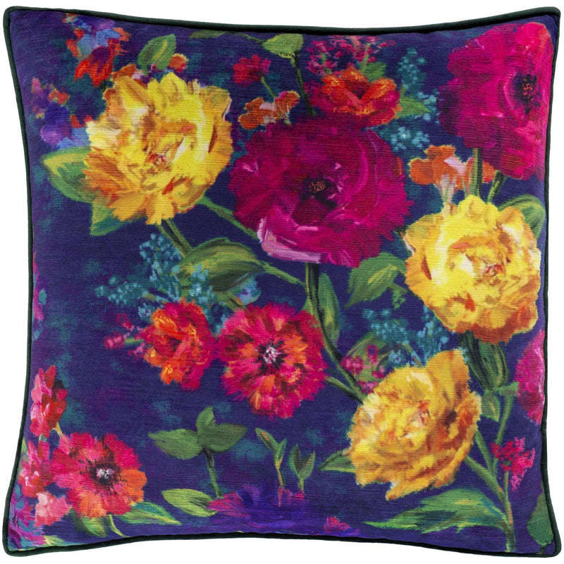 Posy PSY-001 Velvet Pillow in Multi-Color by Surya