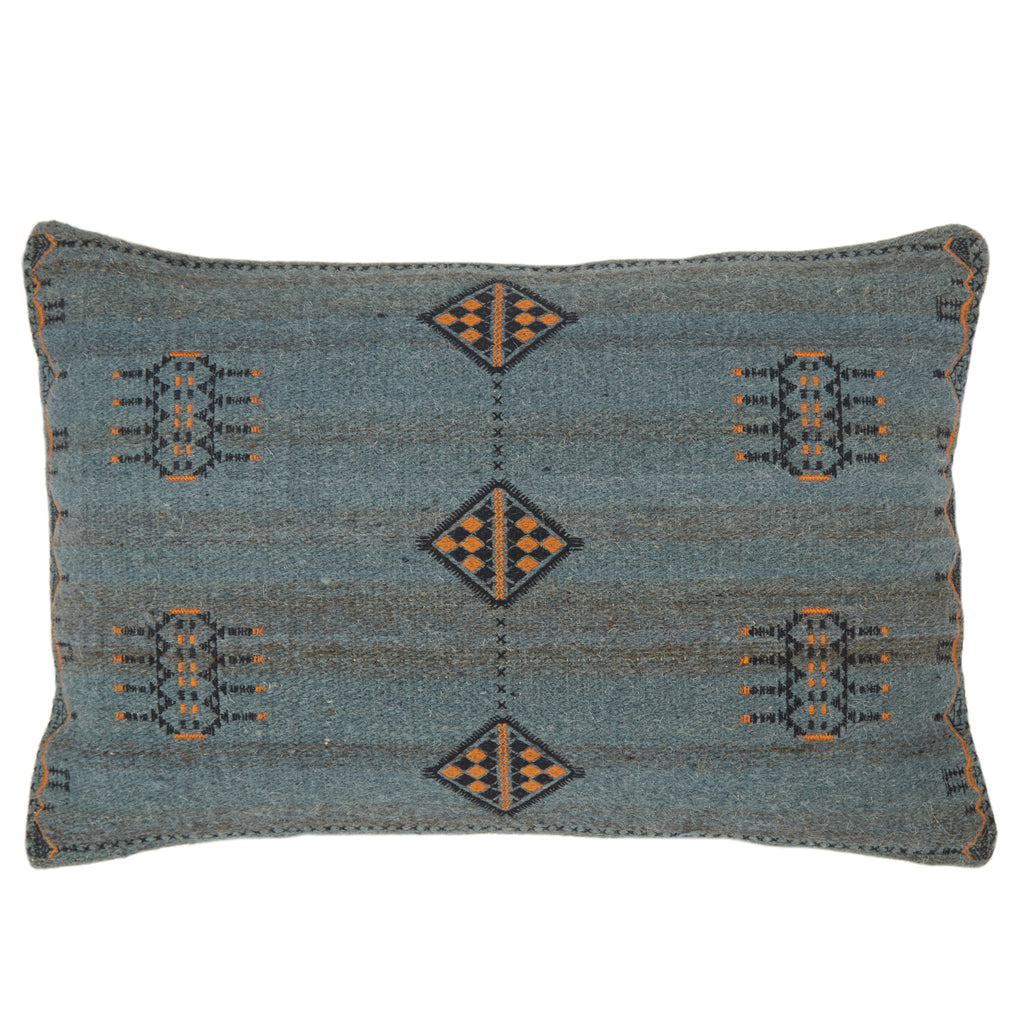Tanant Tribal Pillow in Dark Blue & Gold by Jaipur Living