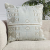 Elina Tribal Pillow in Light Blue & Brown by Jaipur Living