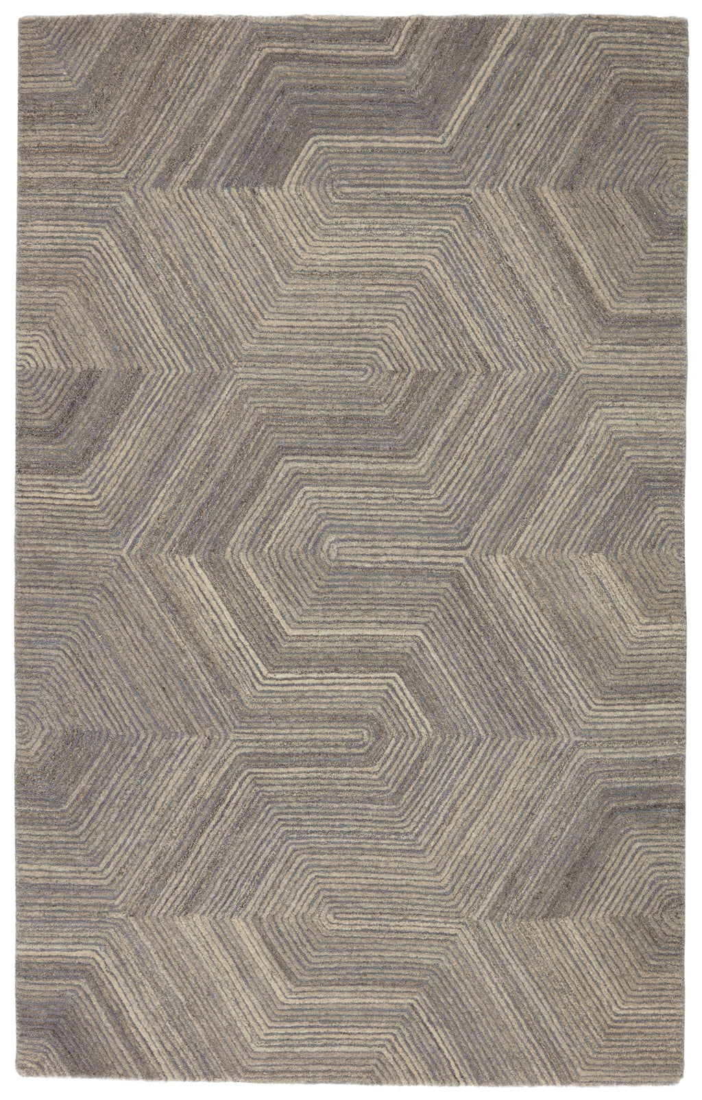 rome handmade geometric gray rug by jaipur living 1