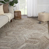 rome handmade geometric brown light gray rug by jaipur living 5