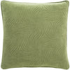 Quilted Cotton Velvet QCV-007 Pillow in Grass Green by Surya