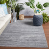 Limon Indoor/Outdoor Solid Grey & Blue Rug by Jaipur Living