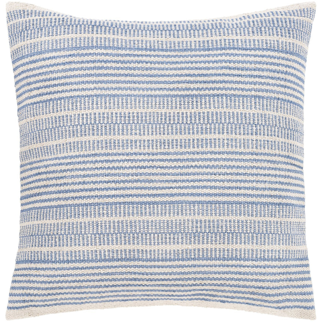 Ryder RDE-002 Woven Pillow in Bright Blue & Ivory by Surya