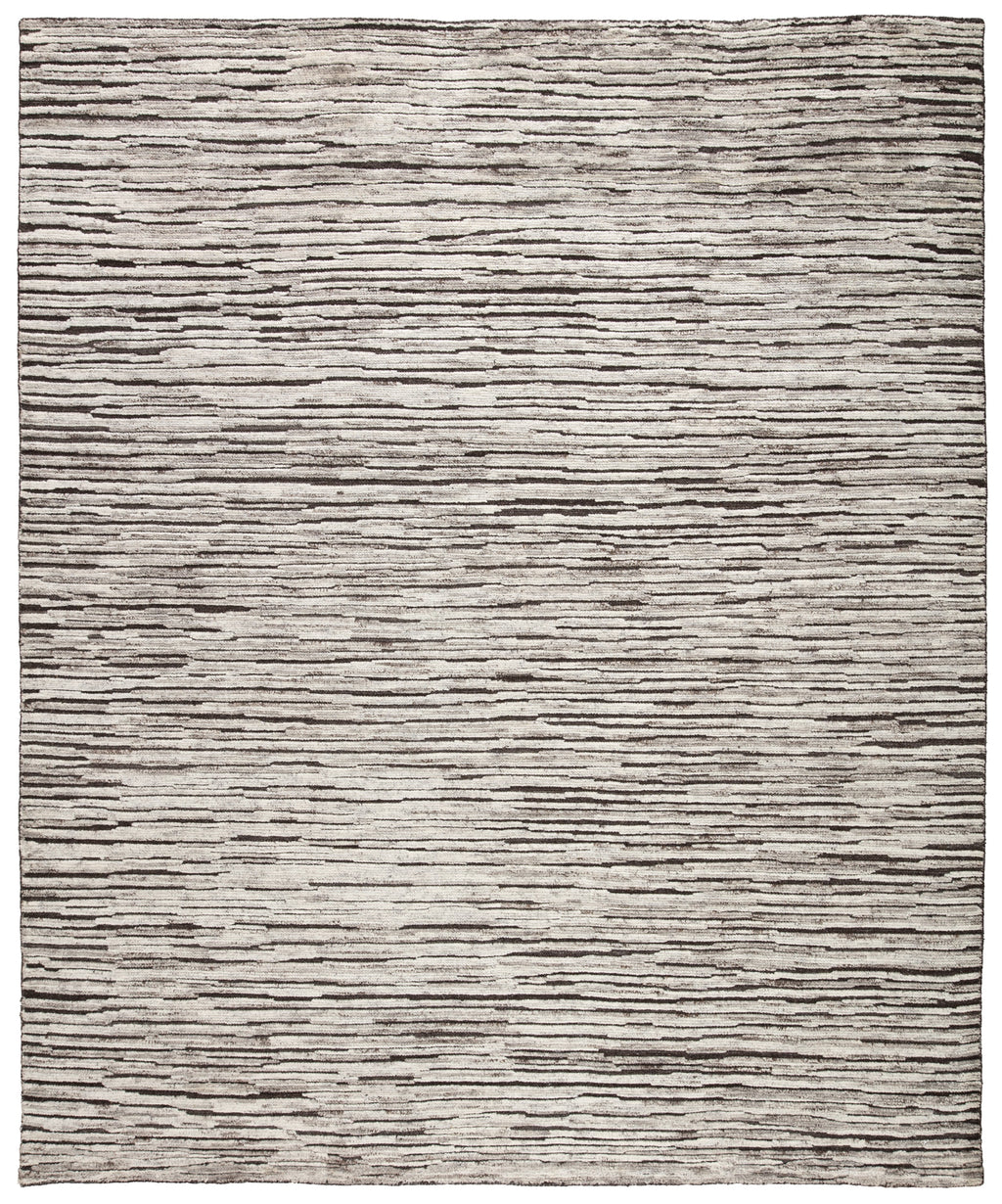 ramsay handmade stripes dark gray ivory rug by jaipur living 1