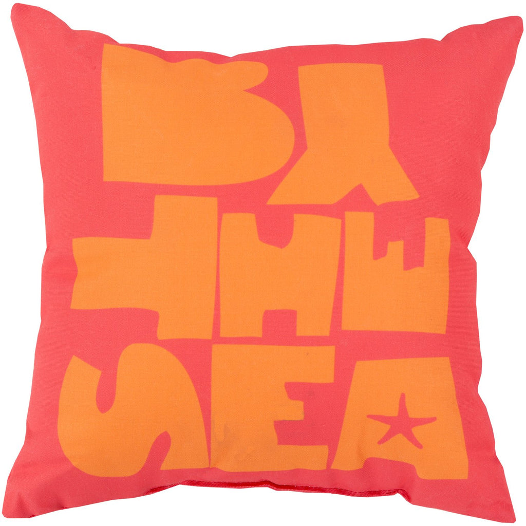 Rain RG-076 Pillow in Peach & Bright Orange by Surya