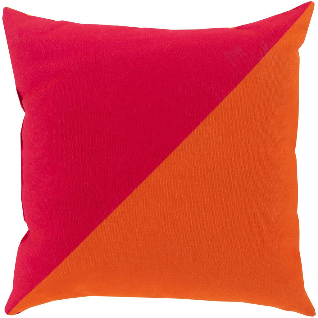 Rain RG-139 Pillow in Bright Orange & Bright Pink by Surya