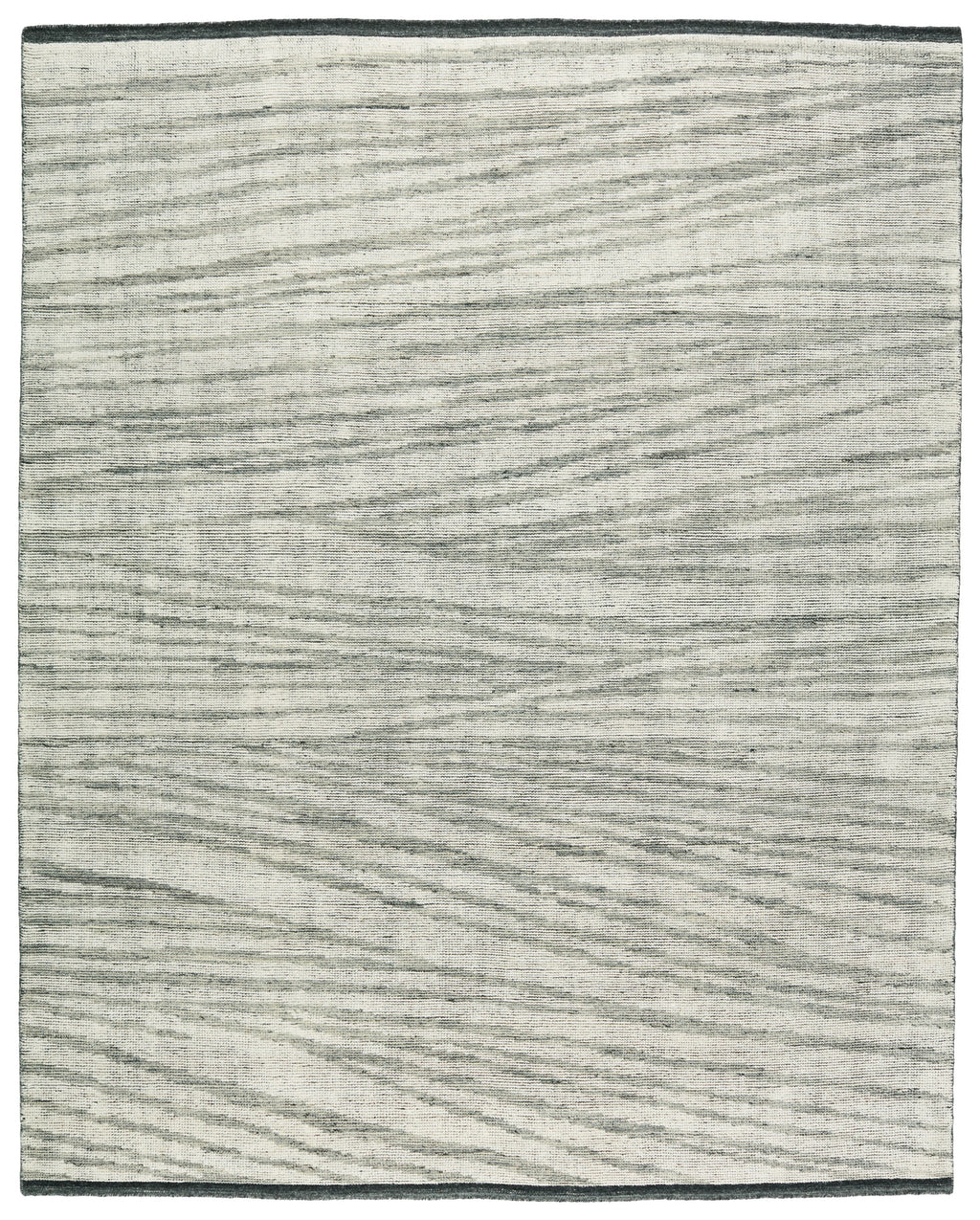 Rize Farrow Hand Knotted Gray & Ivory Rug 1