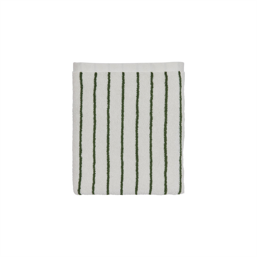 raita towel mini green offwhite 1