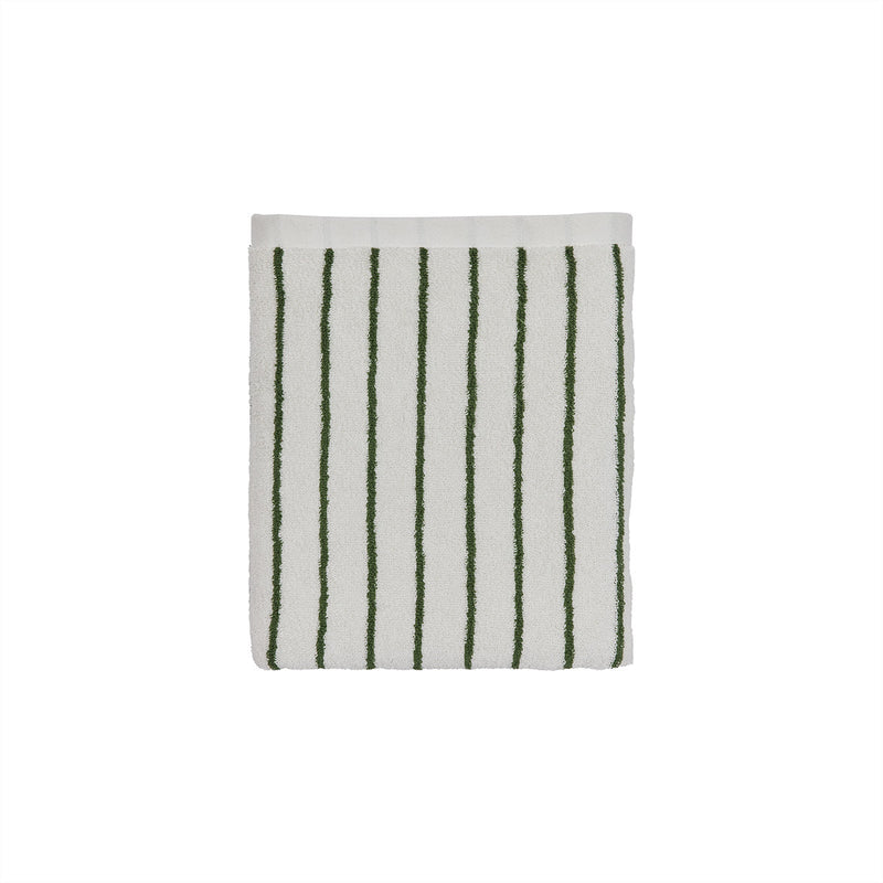 raita towel mini green offwhite 1