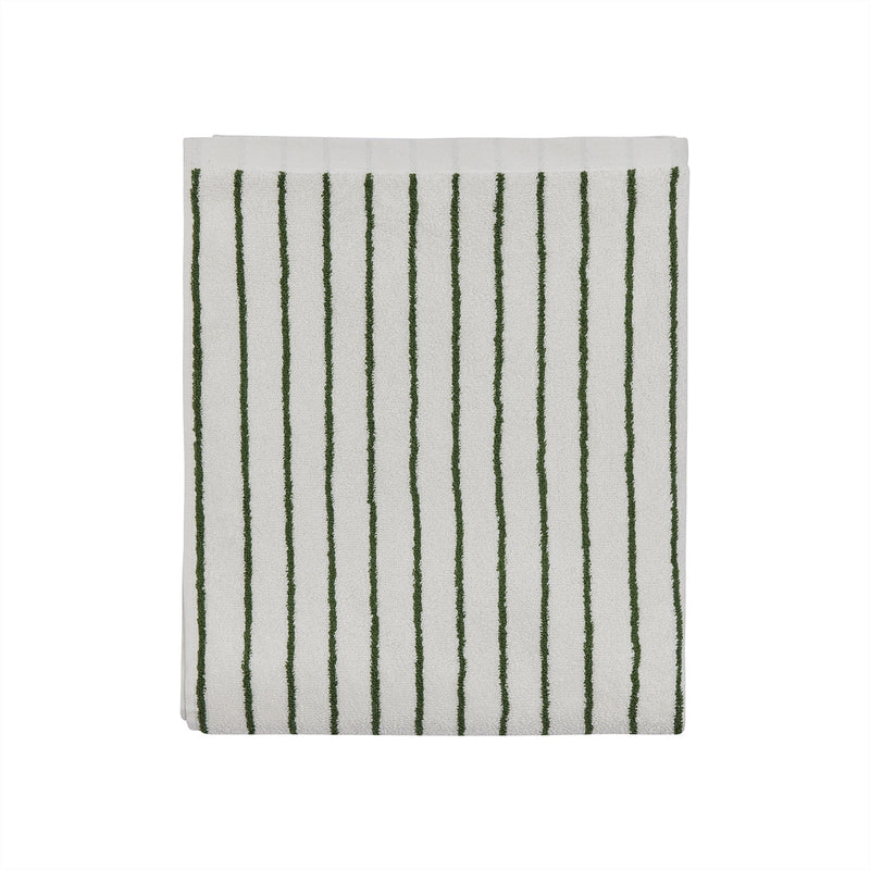 raita towel medium green offwhite 1