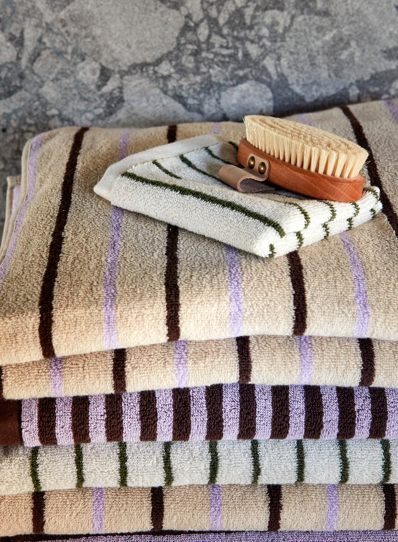 raita towel medium purple clay brown 3