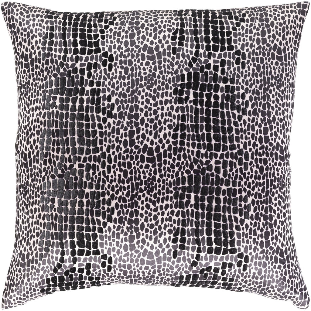 Safari SFR-001 Woven Pillow in Black by Surya