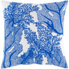 Sea Life SLF-004 Woven Pillow in Dark Blue & White by Surya