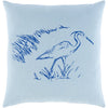 Sea Life SLF-007 Woven Pillow in Pale Blue & Dark Blue by Surya