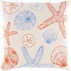 Sea Life SLF-008 Woven Pillow in Cream by Surya