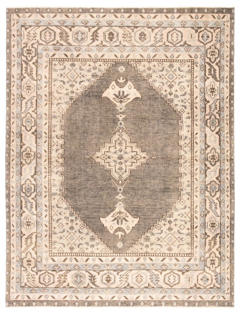 farwell medallion rug in moon rock parchment design by jaipur 1