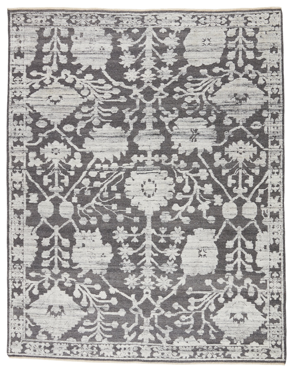 riona handmade floral gray white rug by jaipur living 1
