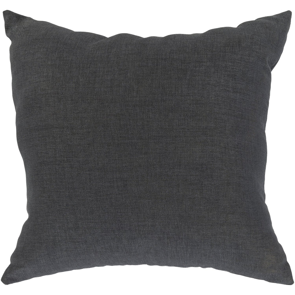 Storm Woven Pillow in Charcoal