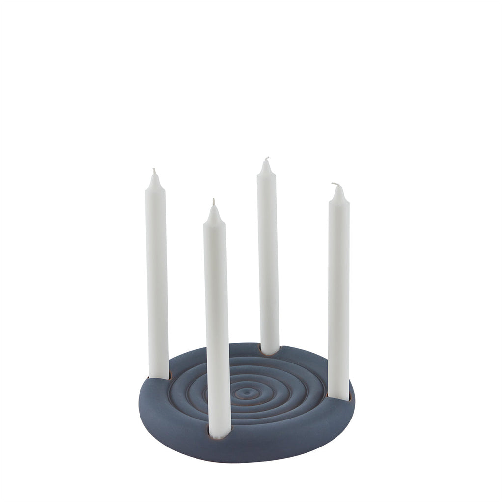 Savi Advent Candleholder - Midnight Blue