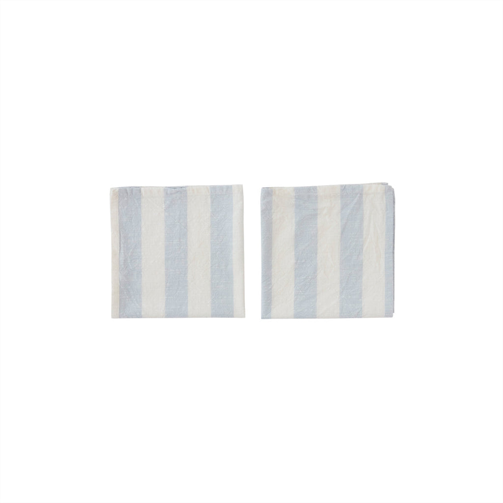 striped napkin pack of 2 ice blue oyoy l300309 1