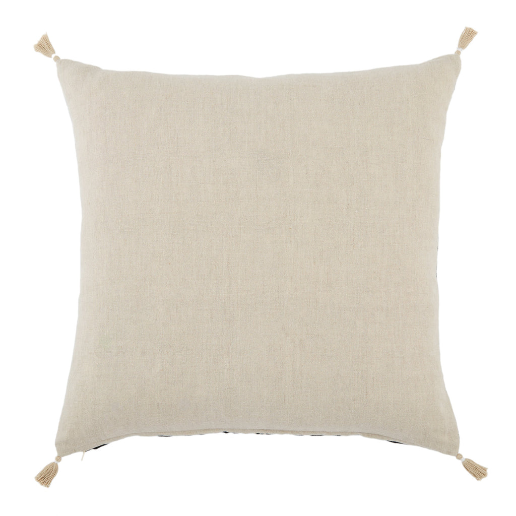 Loma Tribal Pillow in Black & Ivory by Jaipur Living