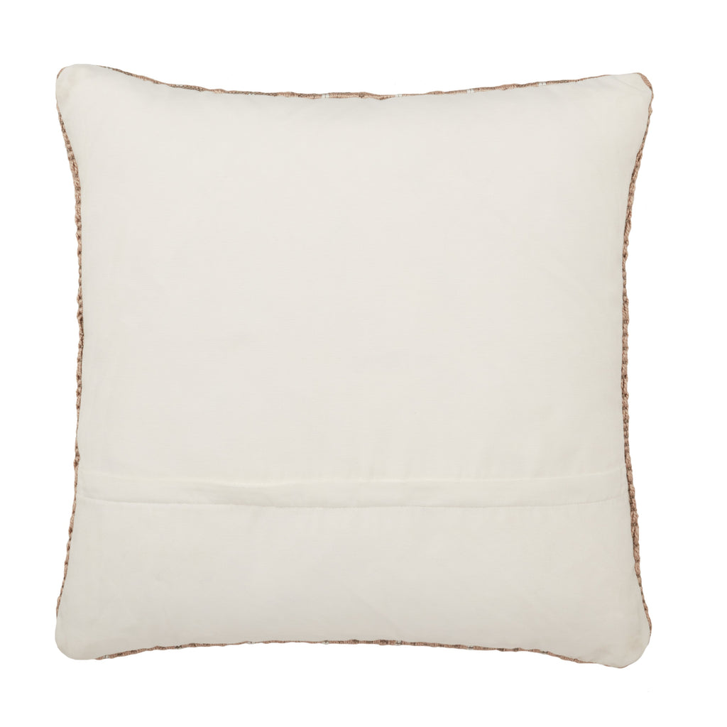 Torren Lindy Indoor/Outdoor Tan & Ivory Pillow 2