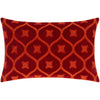 Toulouse TUE-004 Velvet Lumbar Pillow in Dark Brown & Burnt Orange by Surya