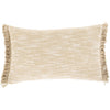 Suri USR-008 Hand Woven Lumbar Pillow in Ivory & Khaki by Surya